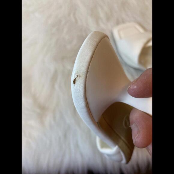 A New Day Target White Square Toe Sz 7 Women’s Pump Wrap Strap Beachy Summery - Picture 13 of 13